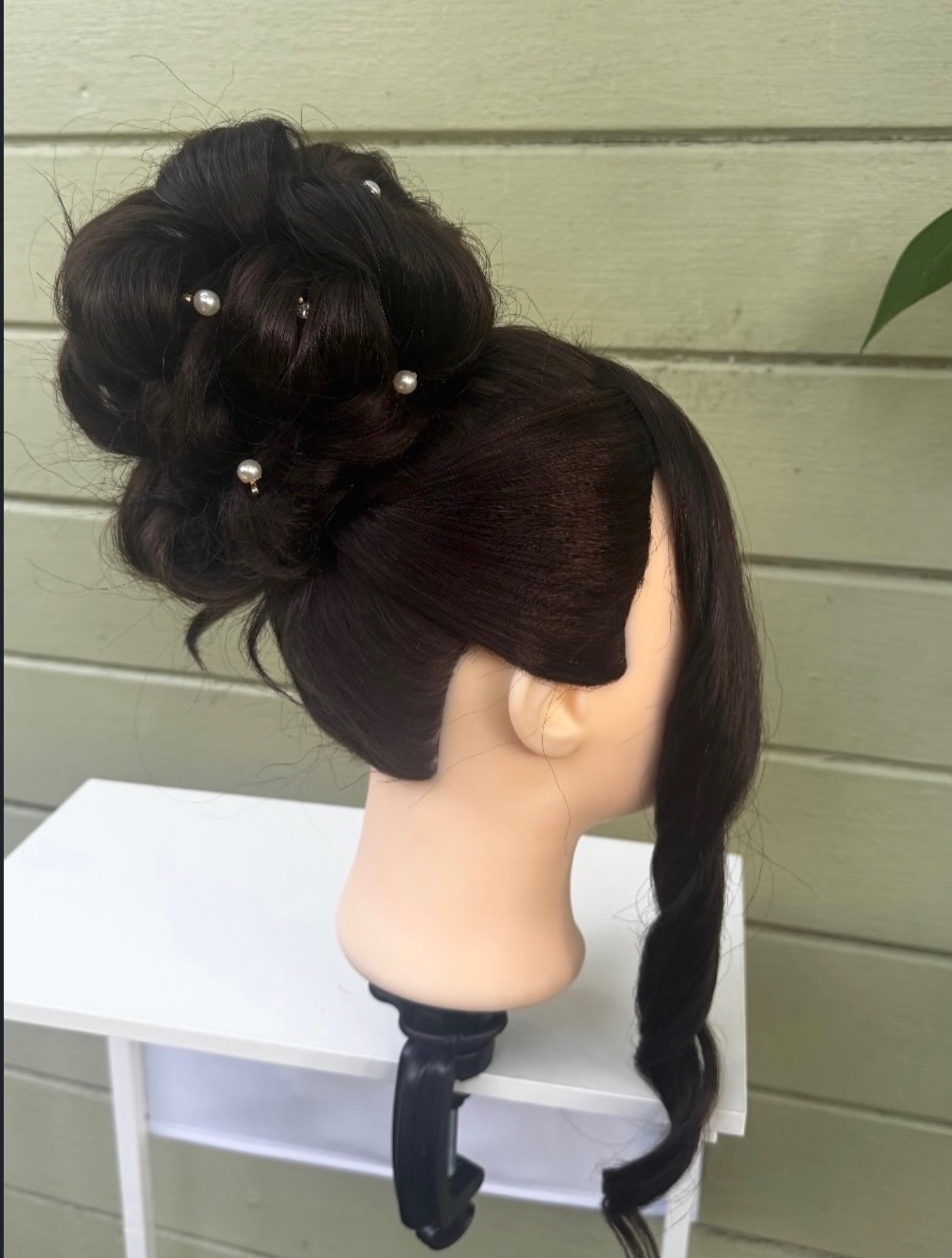 Voluminous high bun